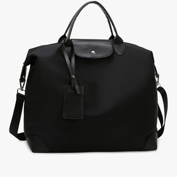 Amazon Black Carryall Bag with Adjustable Strap, missing bag tag - Picture 2 of 3